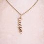 Solid 9k Gold Personalised Name Pendant, thumbnail 1 of 5