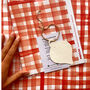 Gingham Recycled Wrapping Paper And Plantable Tag Set, thumbnail 4 of 8