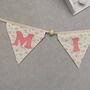 Bunting Personalised Luxury Floral Fabric Baby Nursery, thumbnail 5 of 11