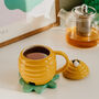 Honey Pot Bee Cottagecore Beehive Xl Ceramic Mug, thumbnail 2 of 3