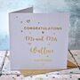 Personalised Gold Foiled Wedding Card, thumbnail 1 of 4