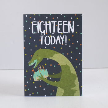 18th Birthday Dinosaur Card, 4 of 4