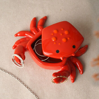 Coastal Living Ceramic Crab Ring Holder Trinket Pot • In Gift Box • Nautical Gift • Seaside Gift • Beach Theme, 2 of 6