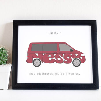 Personalised Campervan Print, 7 of 12