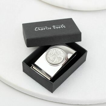 Personalised 60th Birthday Sixpence Money Clip, 4 of 5