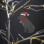 French Bulldog Christmas Tree Decoration, thumbnail 1 of 4