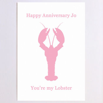 Personalised Lobster Birthday Card, 4 of 9