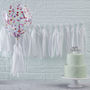 White Tissue Paper Diy Tassel Garland Party Decoration, thumbnail 1 of 3