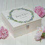 Personalised Birth Flower Wedding Memory Box, thumbnail 3 of 4