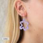 Statement Leather Wave Earrings, thumbnail 10 of 10