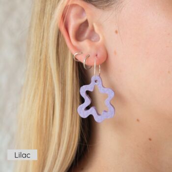 Statement Leather Wave Earrings, 10 of 10