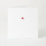 Elegant Valentine’s Card With Tiny Red And Pink Love Hearts, thumbnail 1 of 5