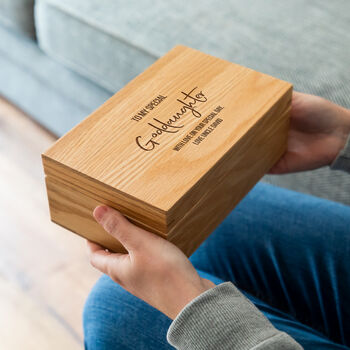 Personalised Keepsake Box Gift For Goddaughter Or Godson, 3 of 4