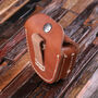Personalised Engraved Leather Tool Belt Pouch, thumbnail 5 of 5