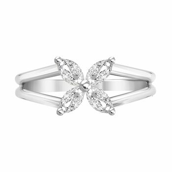 Lotus Flower Diamond Ring, 2 of 3