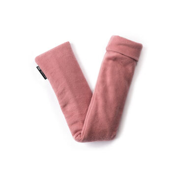 Long Hot Water Bottle In Pink Cotton Cover, 4 of 7