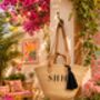 Personalised Straw Shopping Or Beach Bag Basket 30cm, thumbnail 11 of 11