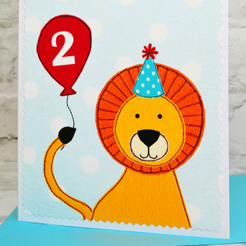 'Lion' Personalised Birthday Card For Children, 4 of 4
