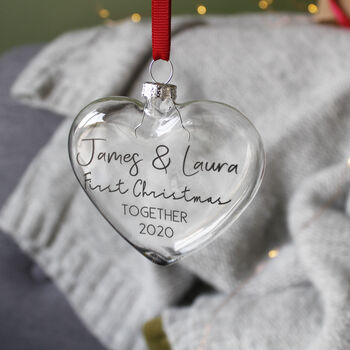 Couples First Christmas Together Bauble, 4 of 6