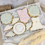 Personalised Baby Girl Biscuit Gift Box, thumbnail 1 of 3