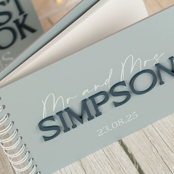 Manhattan Acrylic Wedding Guest Book, 3 of 10
