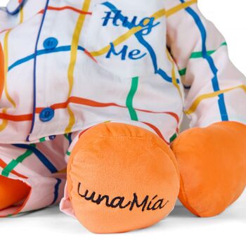 Max Hug Me Boys Pyjama Set With Matching Mega Size Teddy Bear, 5 of 6