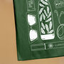 Daily Essentials Vinyl Print Tote In Green, thumbnail 4 of 5