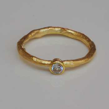 Gold And Diamond Solitaire Engagement Ring, 3 of 5