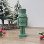 Green Nutcracker Christmas Candle Christmas Decoration, thumbnail 8 of 8