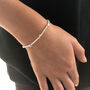 Sterling Silver Adjustable Moon And Stars Bracelet, thumbnail 4 of 7