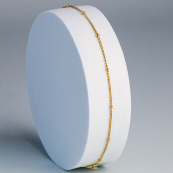 Gold Colour Sterling Silver Ball Bracelet, 2 of 4