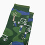 Golf Course Bamboo Socks In Green, thumbnail 2 of 4
