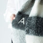 Personalised Chunky Knit Neutral Colour Blanket Scarf, thumbnail 9 of 12