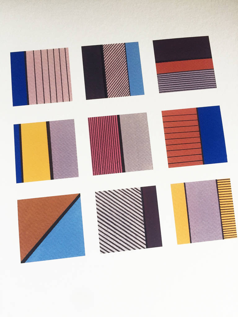 Colourblock Concrete Abstract Wall Print By Niamh Gillespie Design