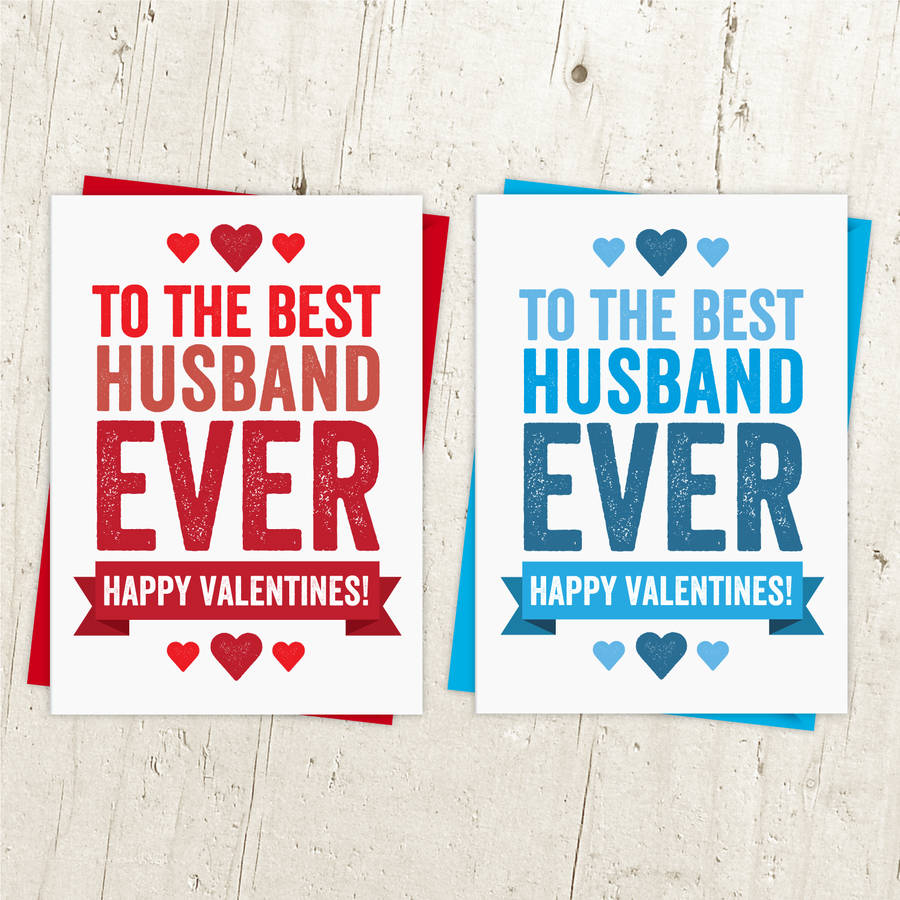best husband valentines day card by a is for alphabet ...