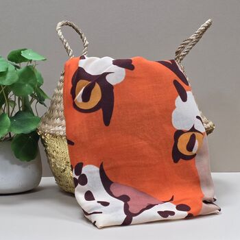 Bold Tiger Print Scarf, 4 of 4
