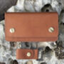 Personalised English Hide Leather Wallet With Chain, thumbnail 3 of 11