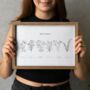 Personalised Birth Flower Line Art Print, thumbnail 7 of 10