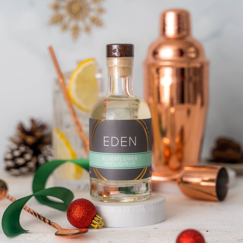 Elderflower Gin Christmas Gift Liqueur By EDEN TREAT COLLECTION