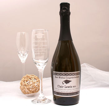 Personalised Prosecco Graduation Gift Set, 4 of 5