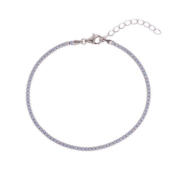 Fine Opal Tennis Bracelet In Sterling Silver, 3 of 6
