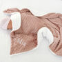 Personalised Rose Gold Bobble Sherpa Baby Blanket, thumbnail 3 of 8