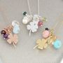 Personalised Good Luck Charm With Birthstones Necklace, thumbnail 6 of 12