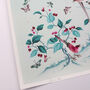 Bright, Modern Chinoiserie Print Of Birds In Nature, thumbnail 5 of 6