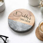 Personalised Marble And Acacia Coaster, thumbnail 1 of 9