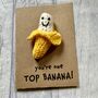 Top Banana Crochet Thank You Card Handmade, thumbnail 9 of 9