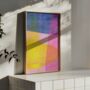 Abstract Riso Print Pink, Yellow, Blue, thumbnail 2 of 5
