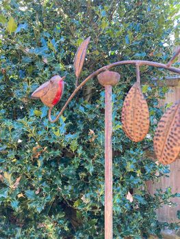 128cm Robin Wind Spinner Metal Garden Statue Memorial Gift, 7 of 8