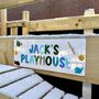 Personalised Outdoor Playhouse/ Wendyhouse/ Cubby Sign: Outdoor Play Mud Kitchen Cafe Accessory, thumbnail 1 of 4