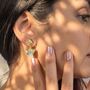 Aquamarine March Birthstone Statement Earrings, thumbnail 3 of 4